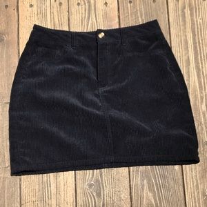 Black Ribbed Pencil Skirt, Women’s S